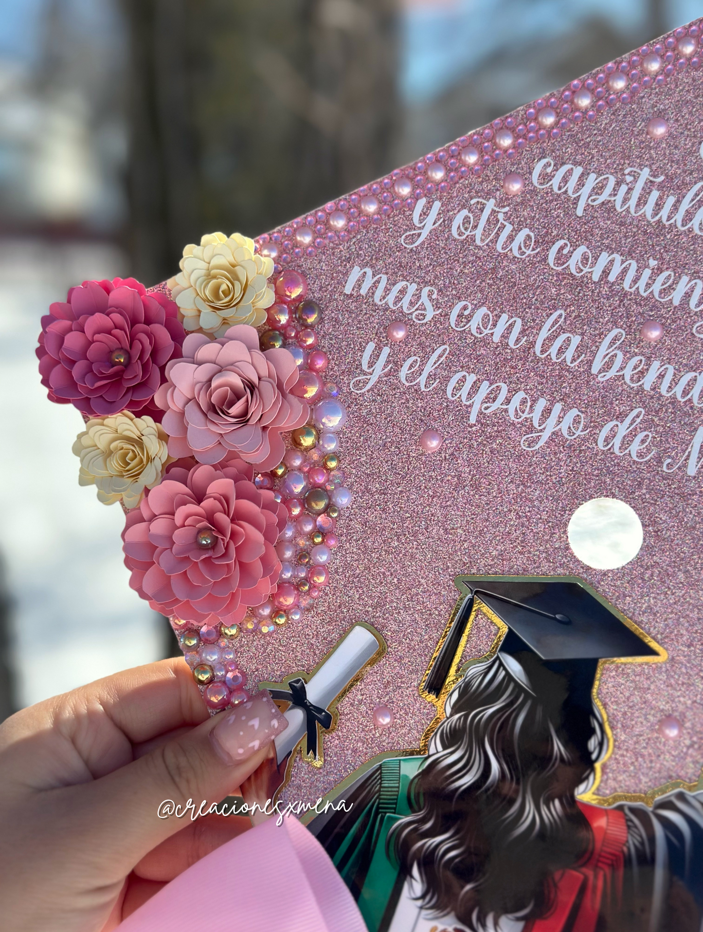 Pink Mexican Grad Cap