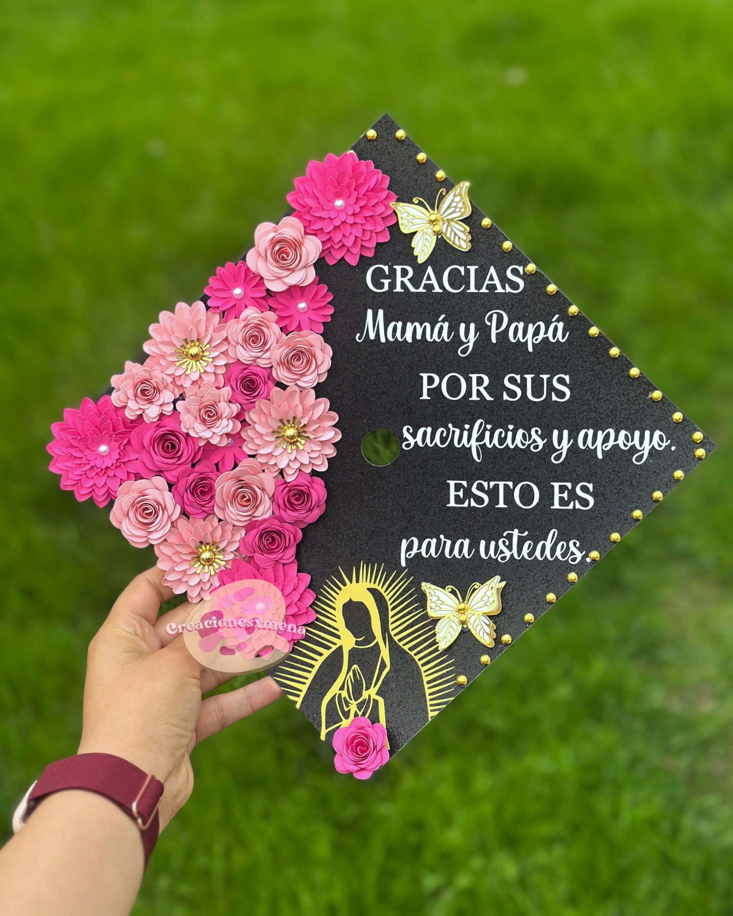 Virgin Mary Grad Cap