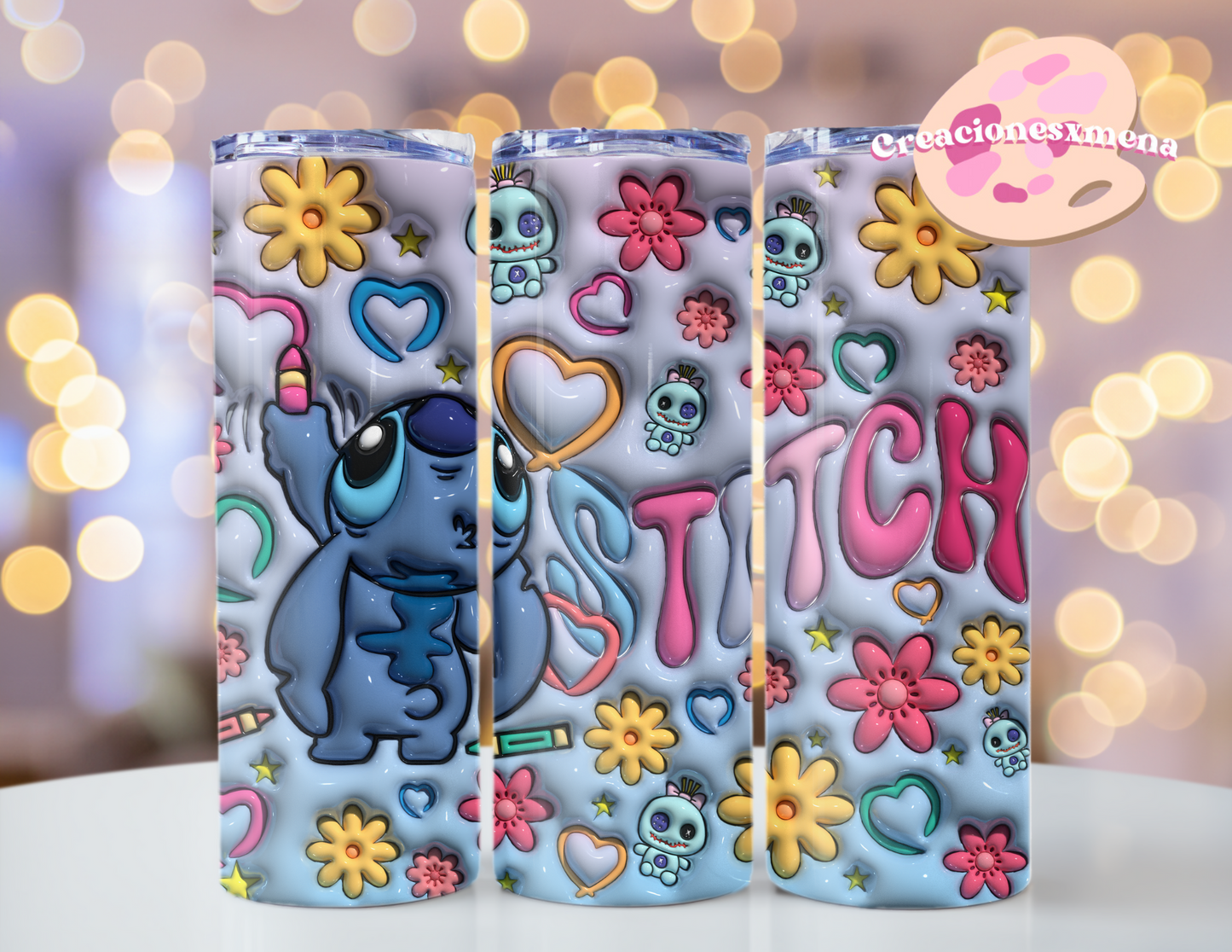 3d Inflated Stitch Tumbler