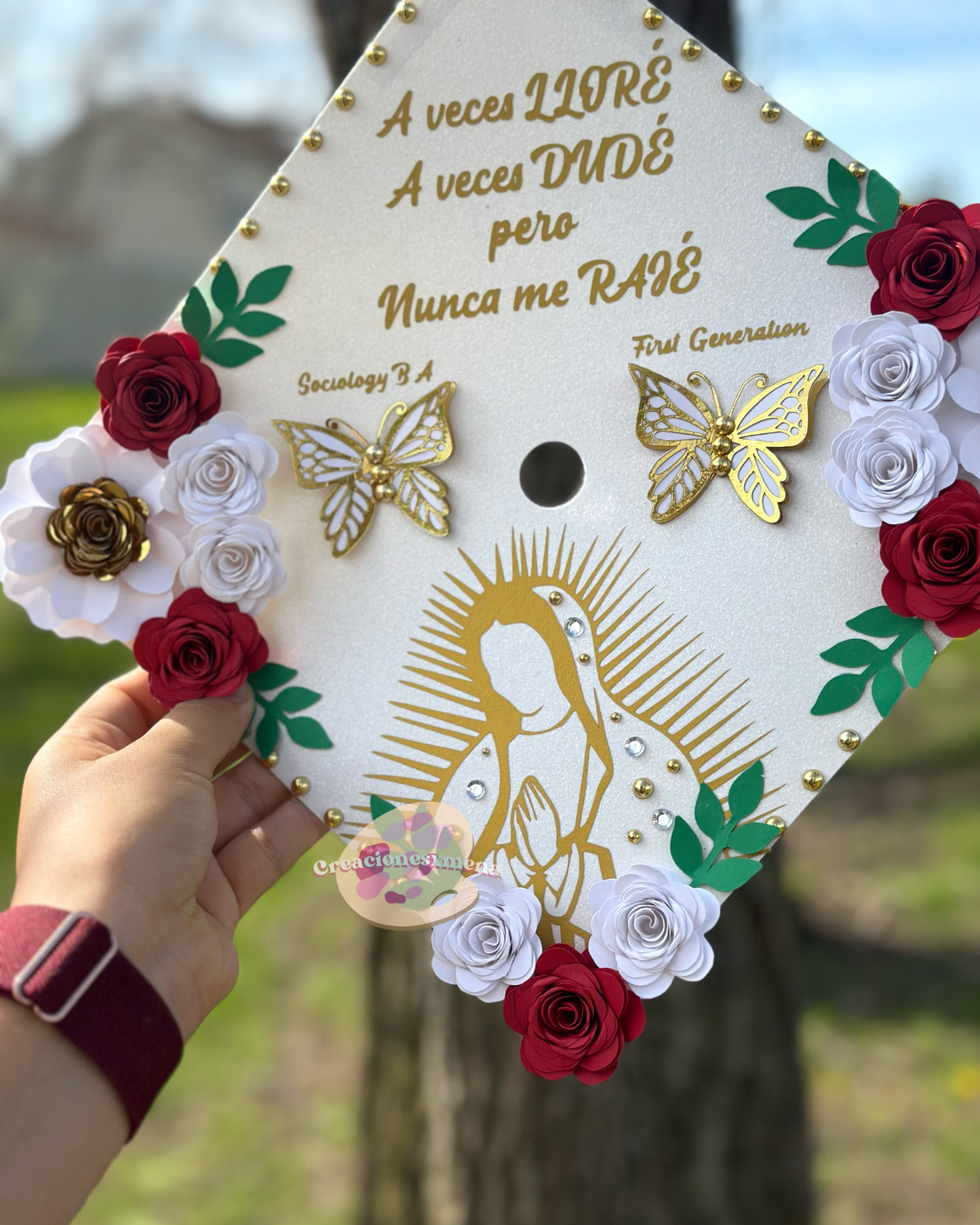 Virgin Mary Grad Cap