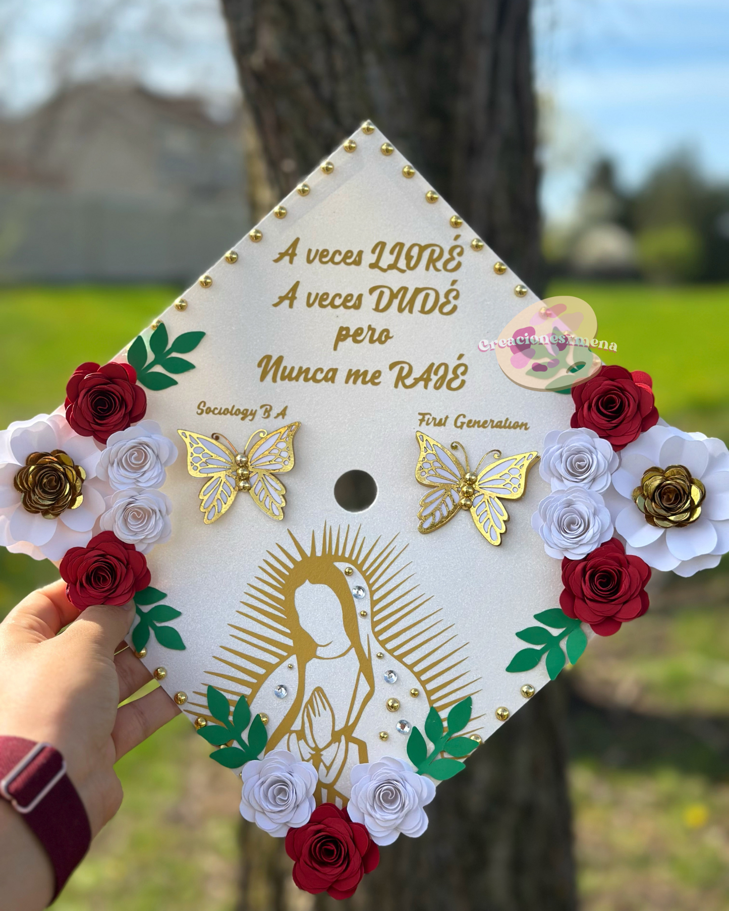 Virgin Mary Grad Cap
