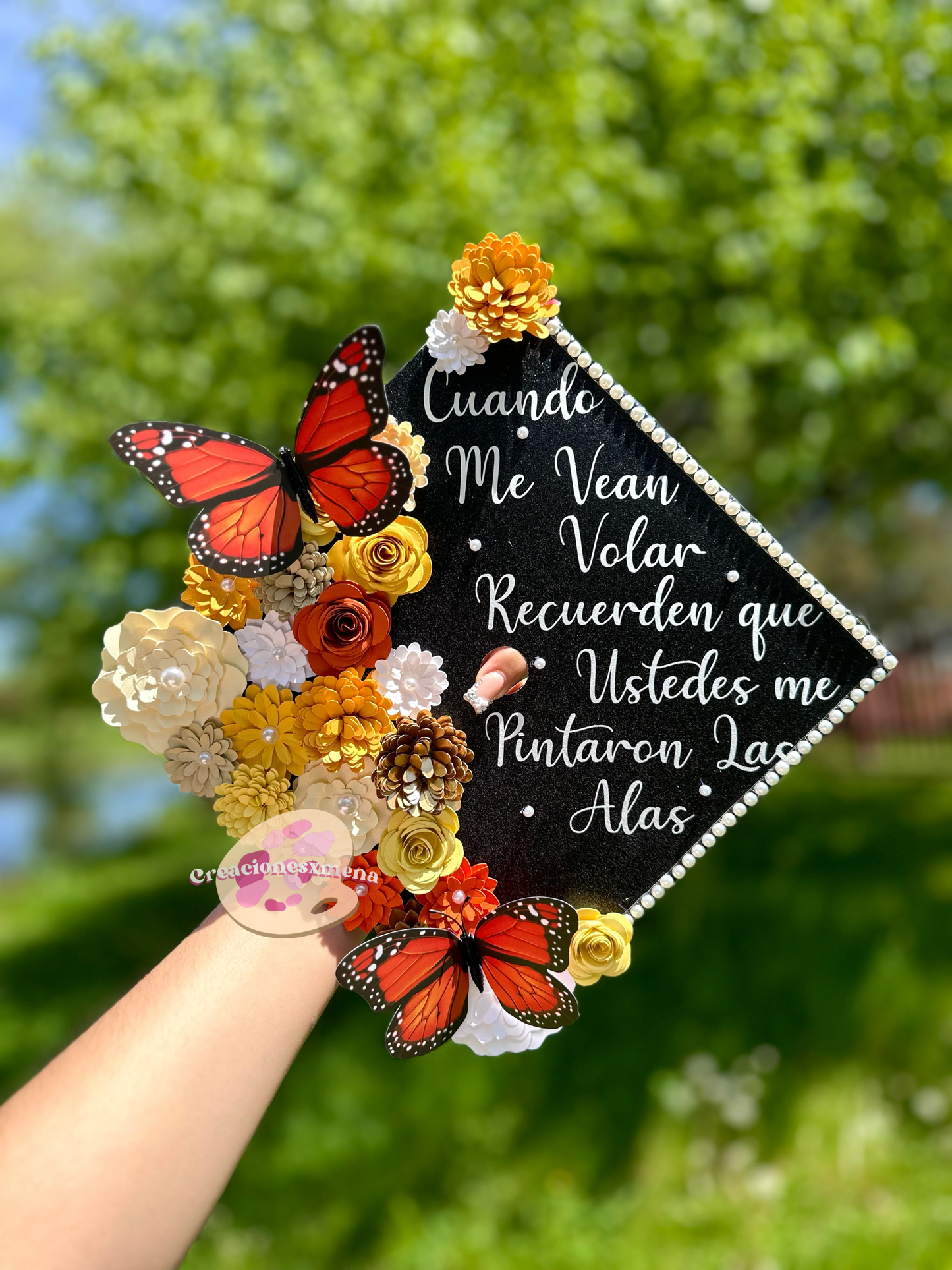 Yellow Shades Grad Cap