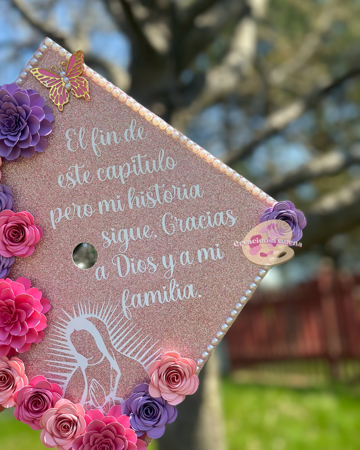 Virgin Mary Graduation Cap Topper