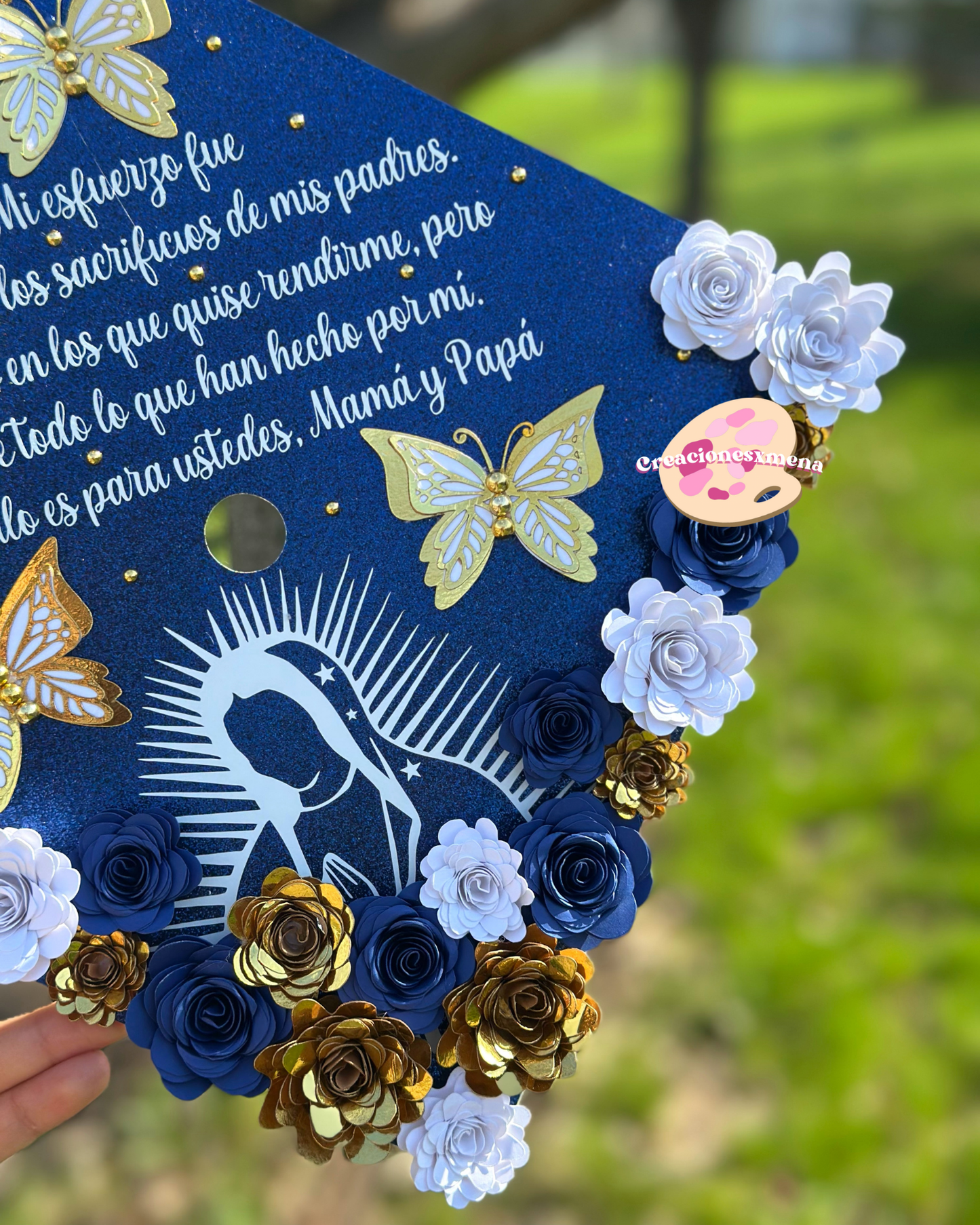 Virgin Mary Grad Cap