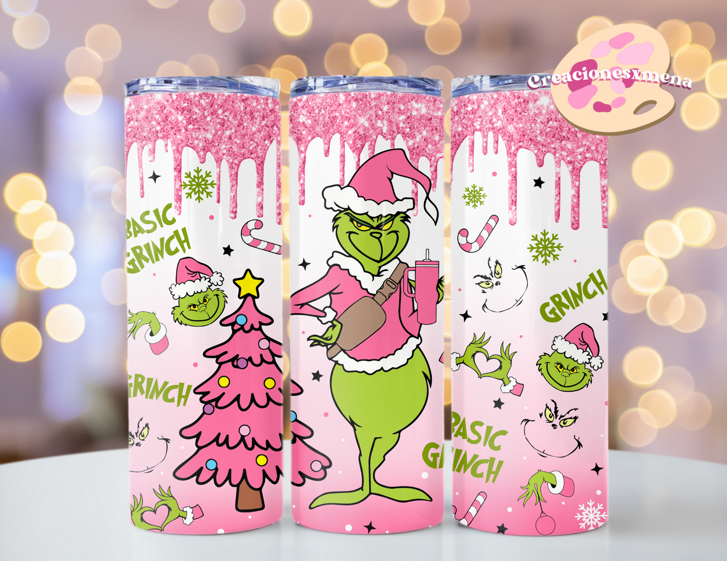 Pink Christmas Tumbler