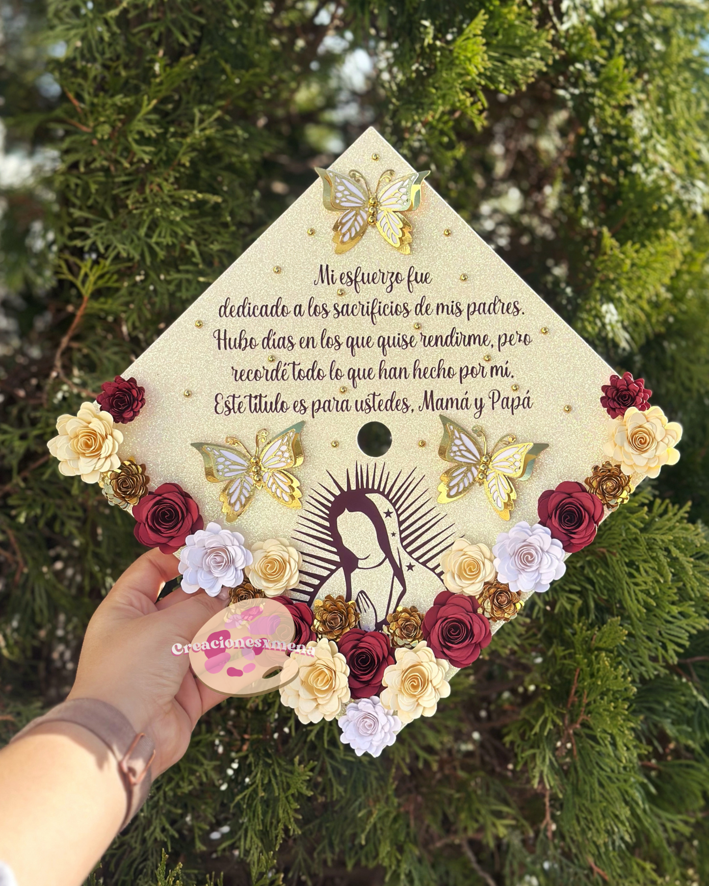 Virgin Mary Grad Cap