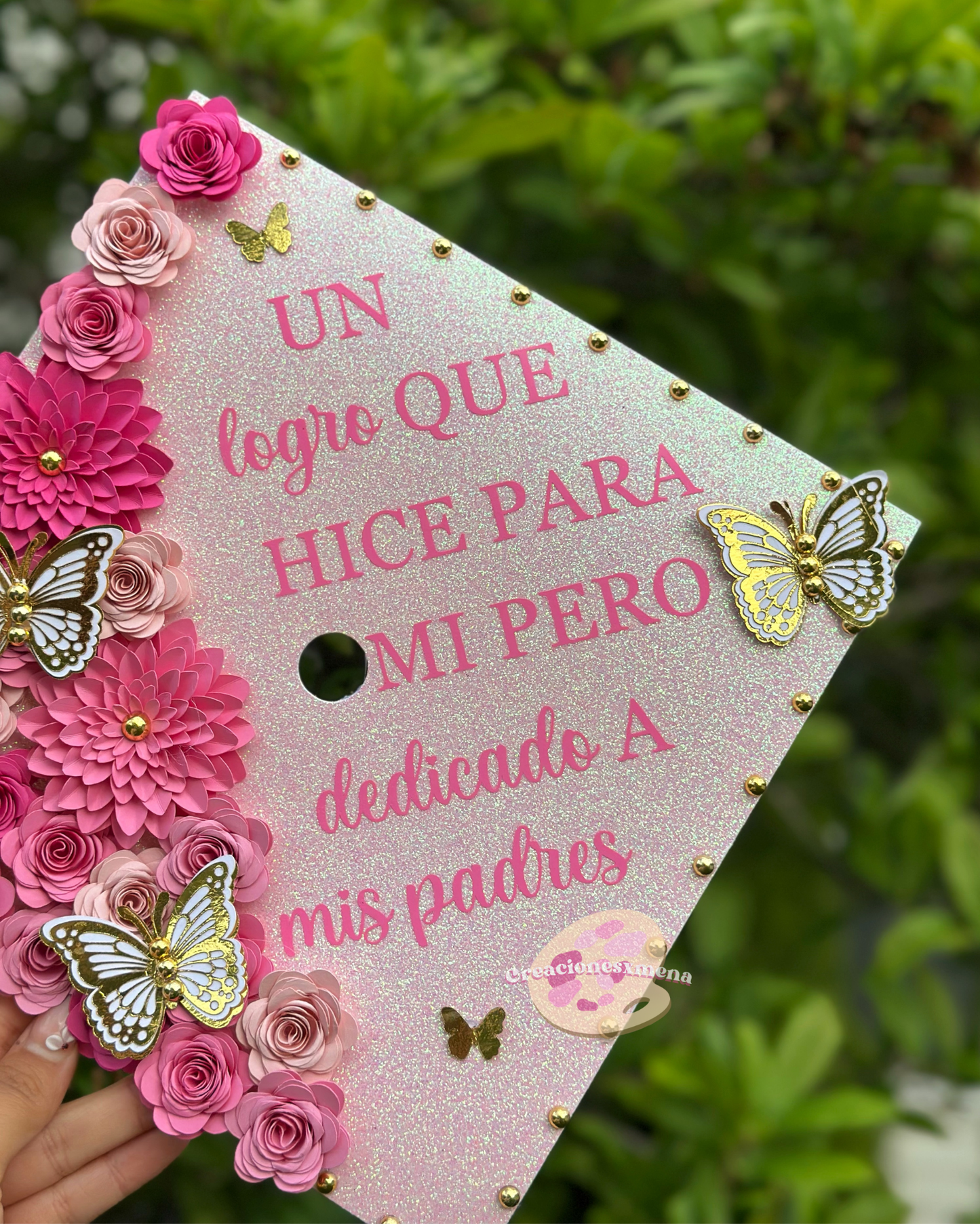 Pink Shades Grad Cap