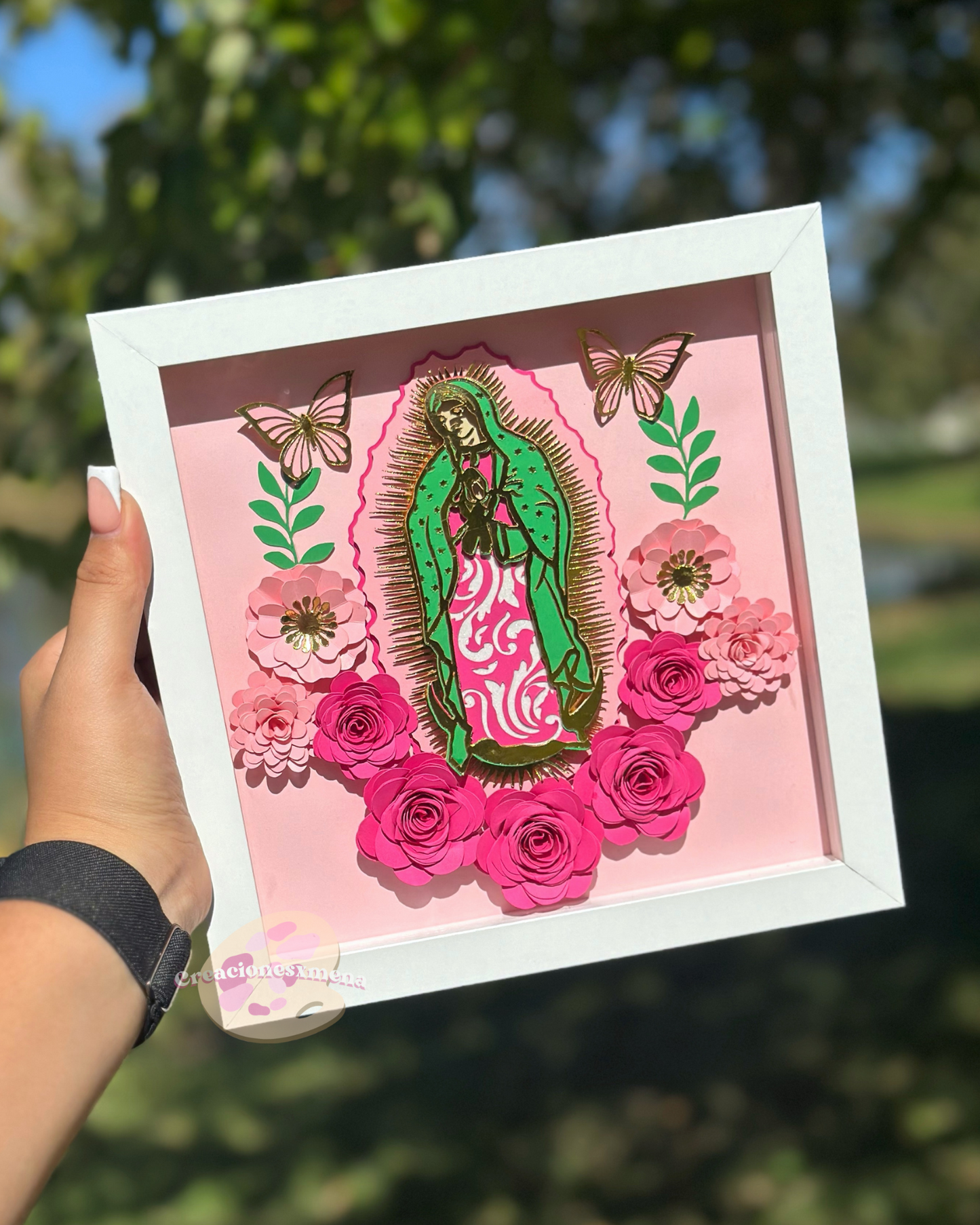 Pink Shades Virgencita Shadow Box