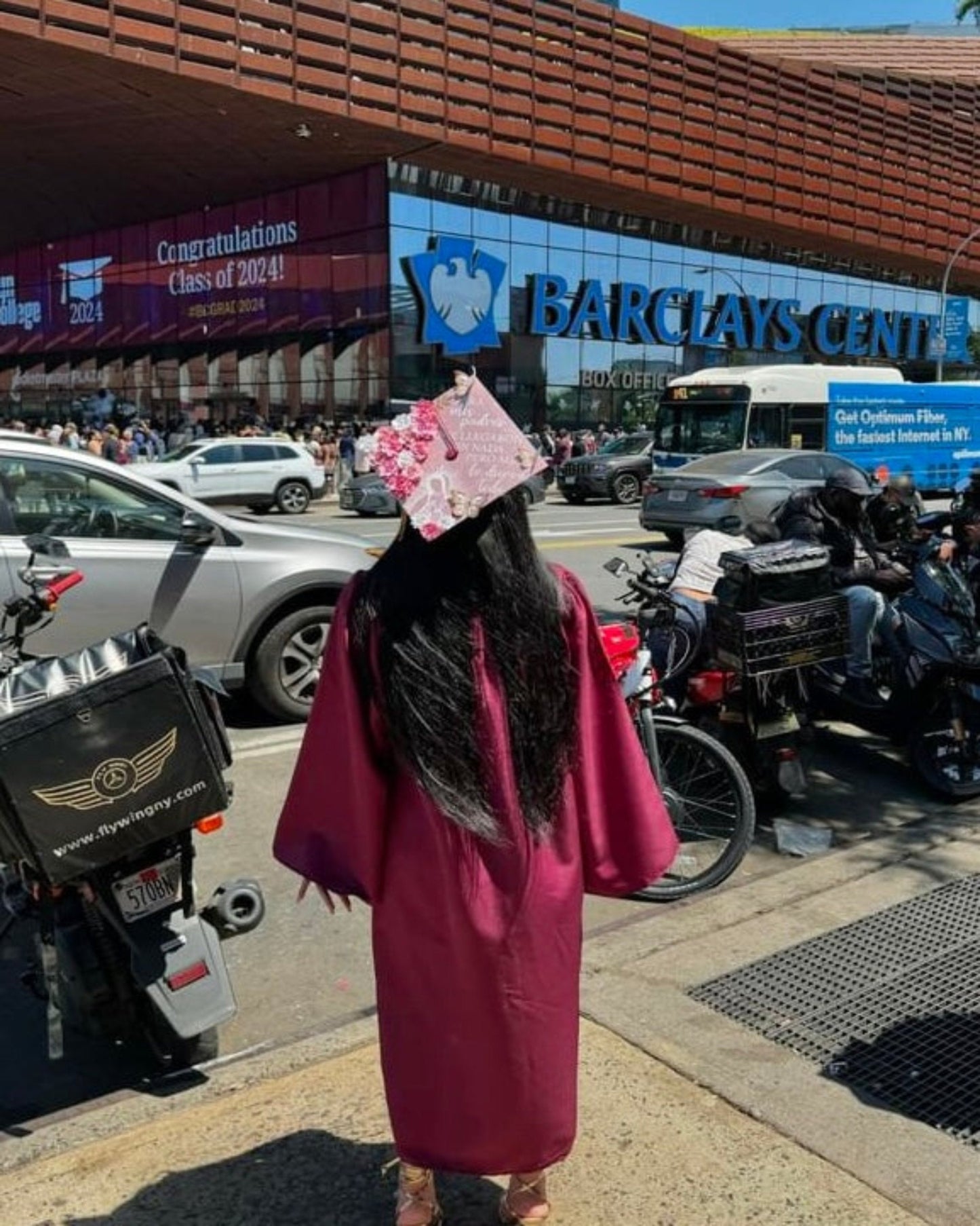 Pink Graduation Cap Topper