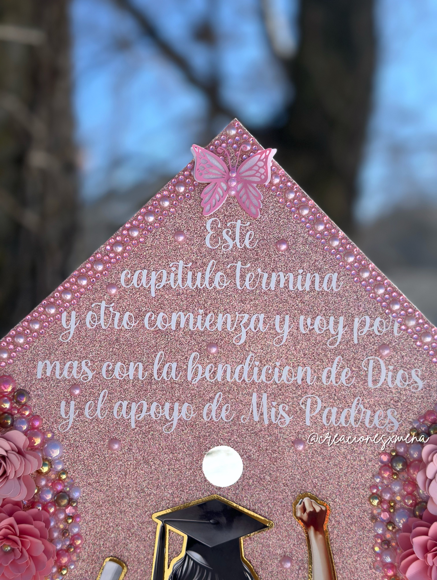Pink Mexican Grad Cap
