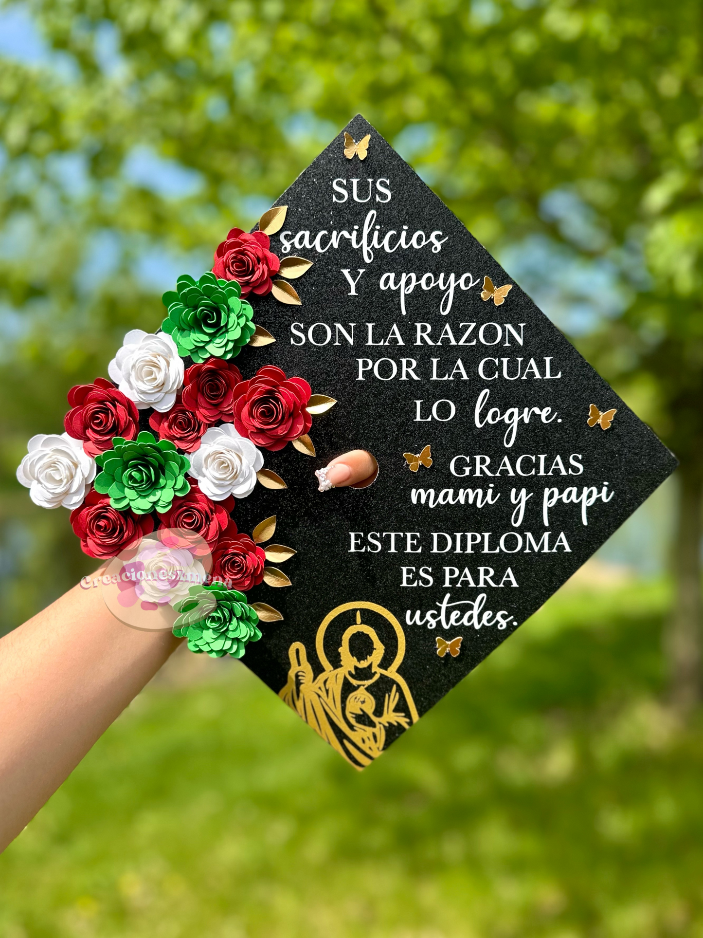 San Judas/Sacrificios Graduation Cap Topper