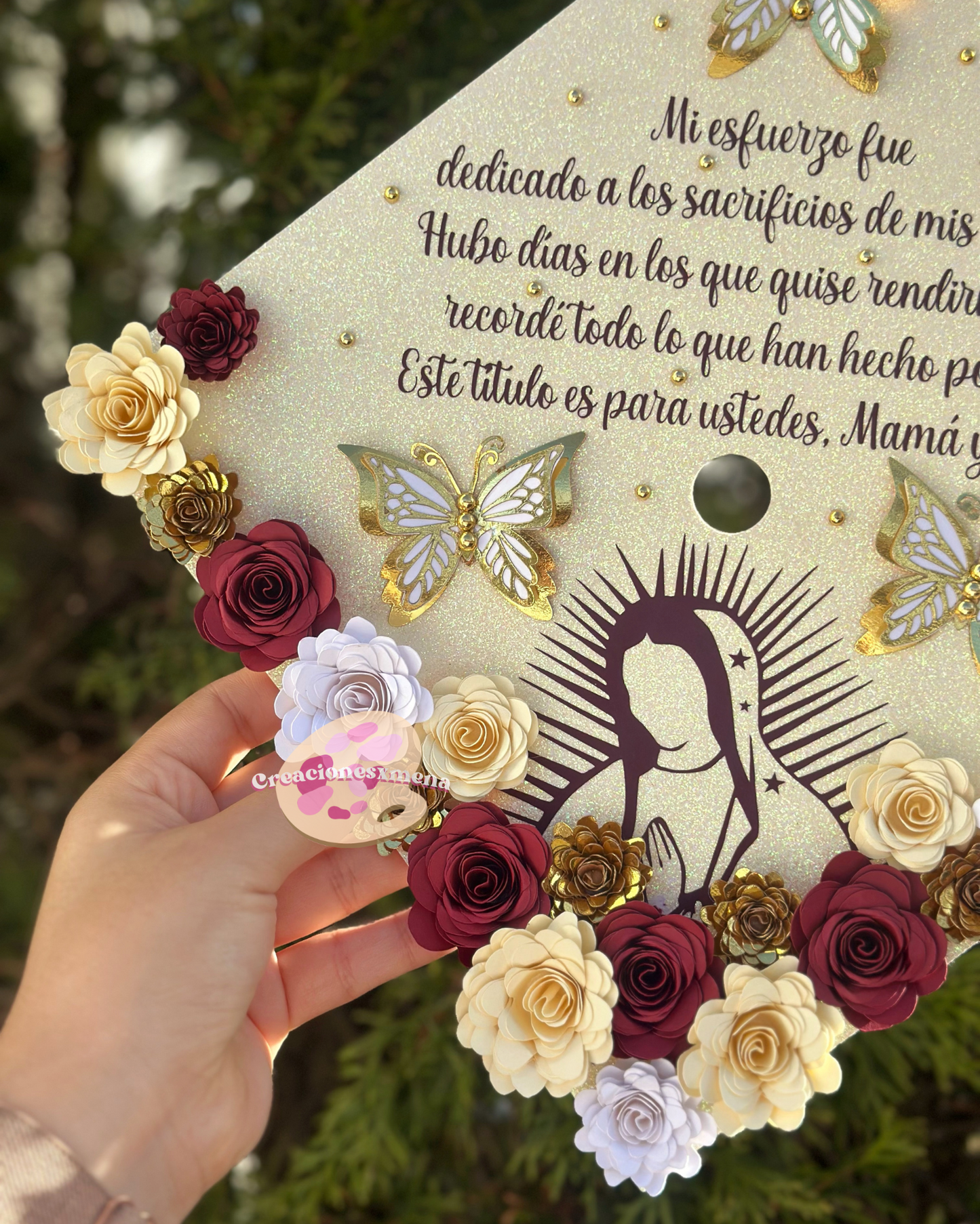 Virgin Mary Grad Cap