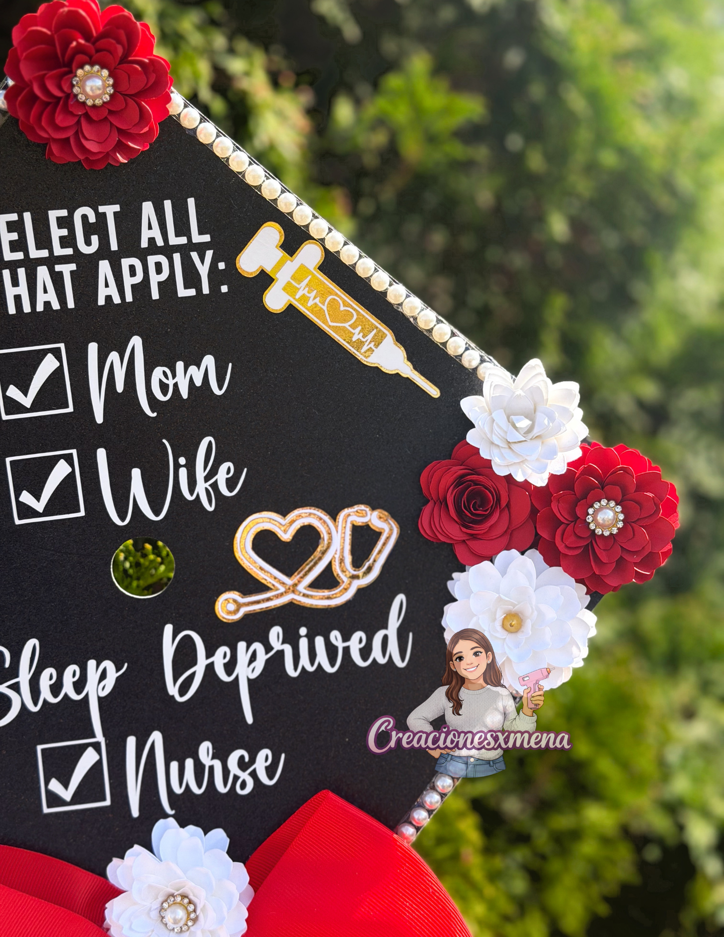 Nurse Grad Cap Topper