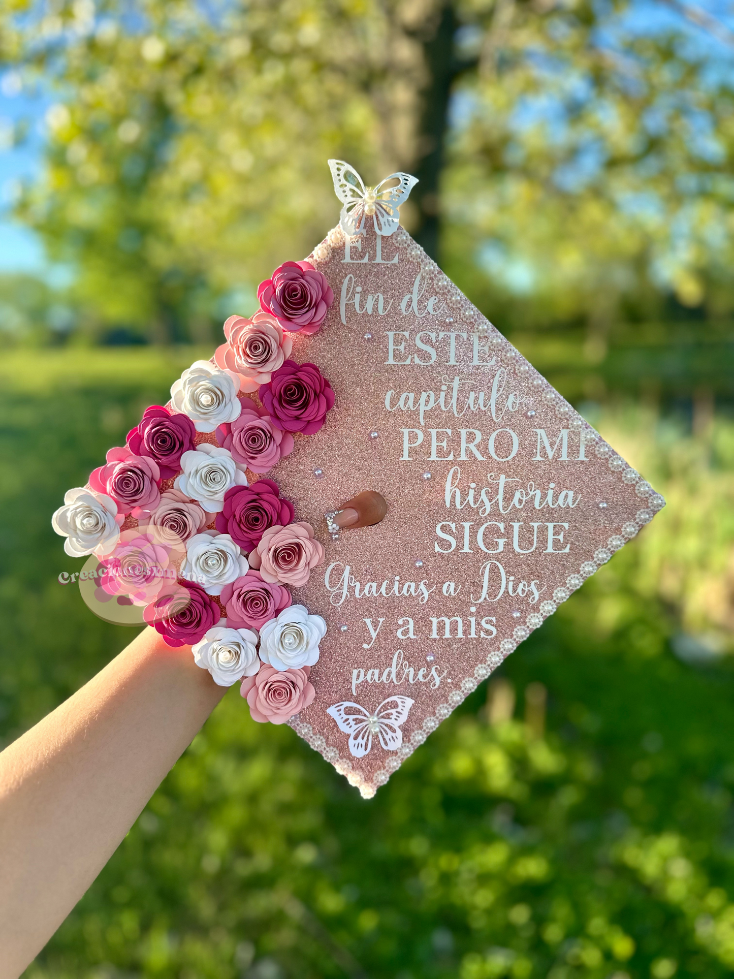 Pink Shades Grad Cap