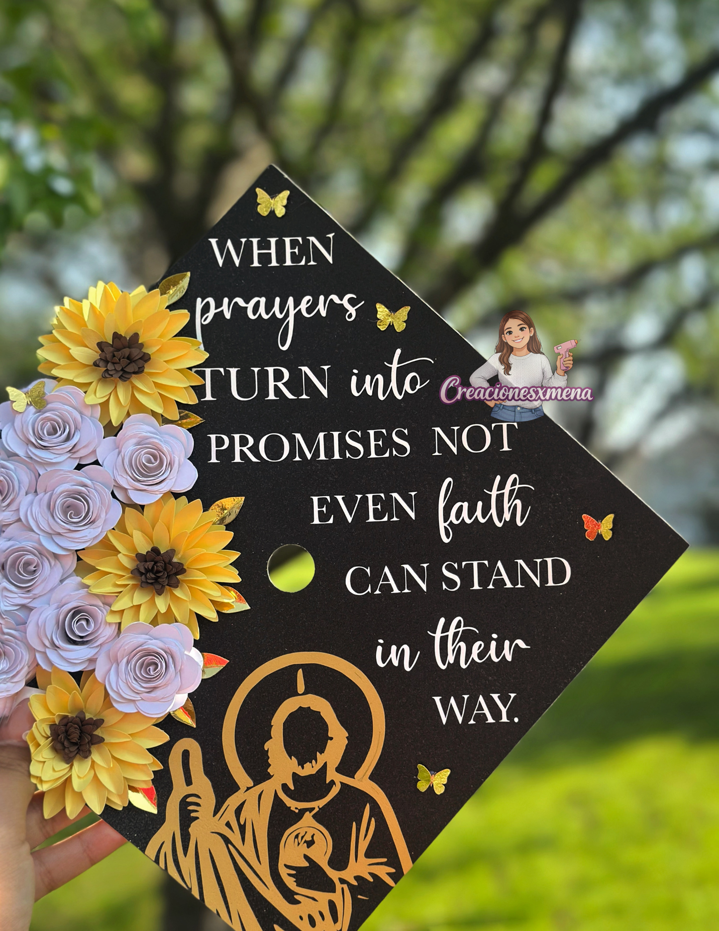 SunFlower Grad Cap Topper