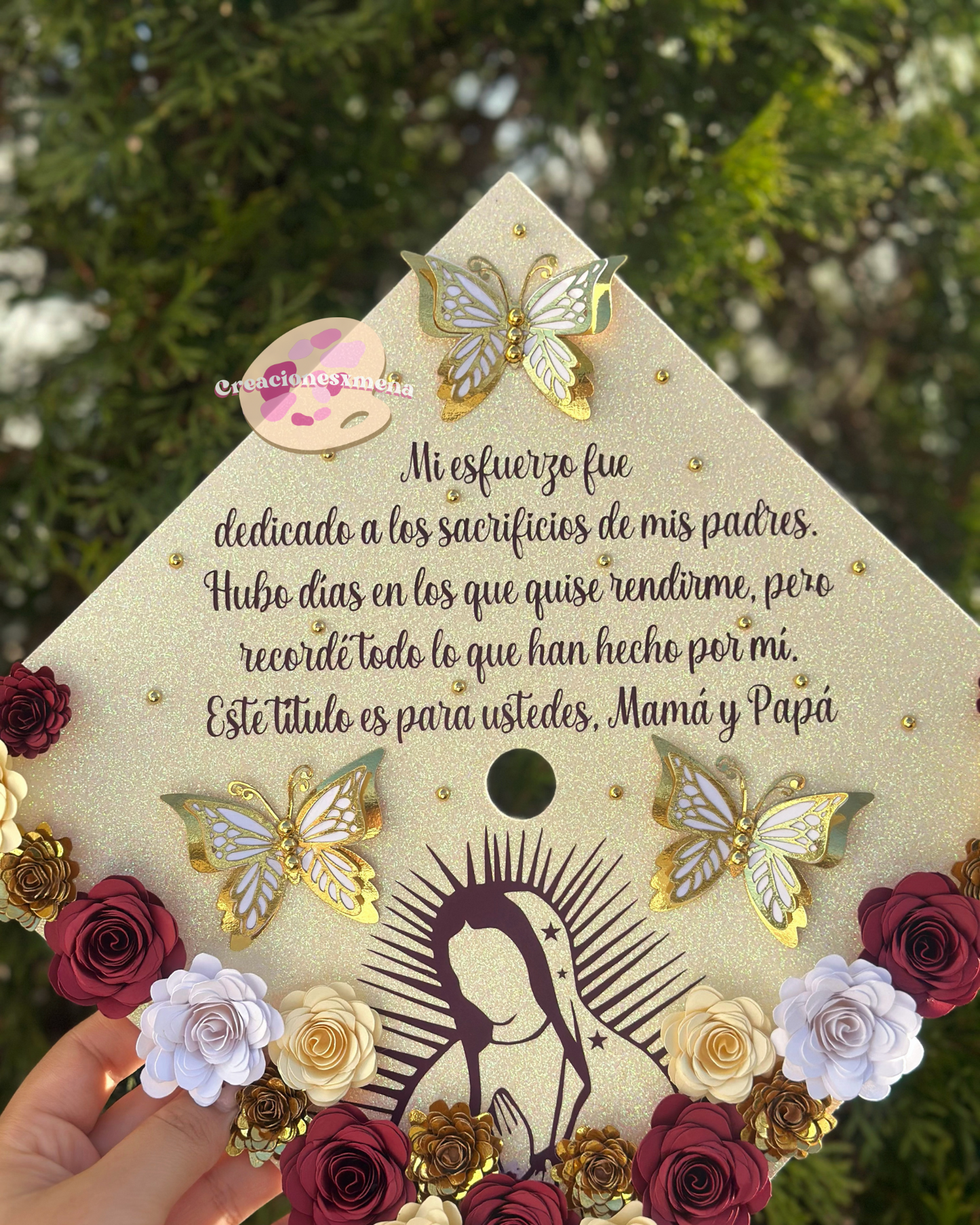 Virgin Mary Grad Cap