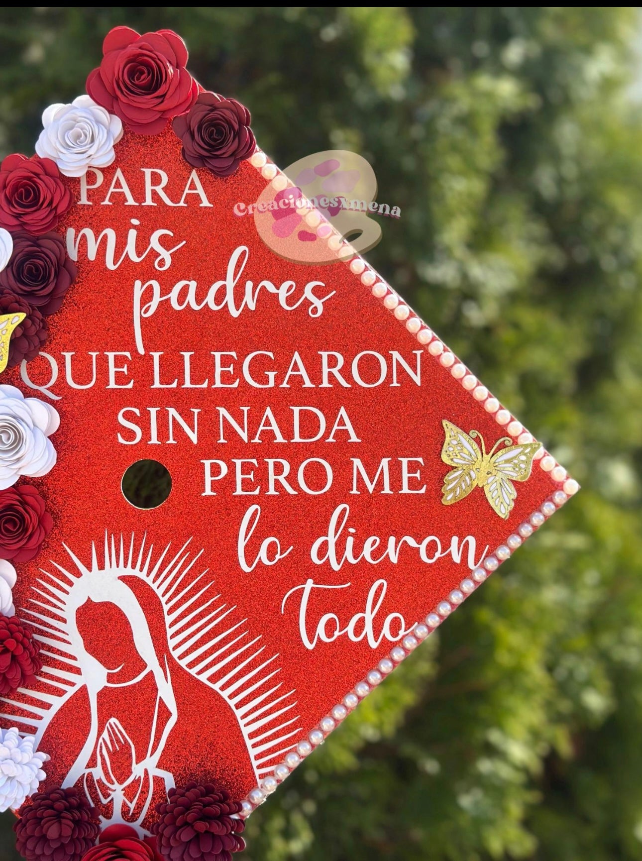 Virgin Mary Grad Cap