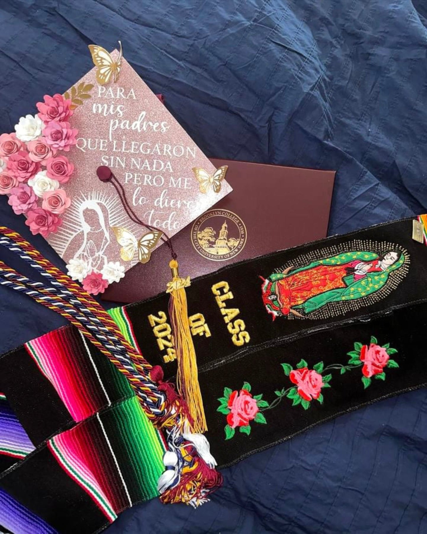 Pink Graduation Cap Topper