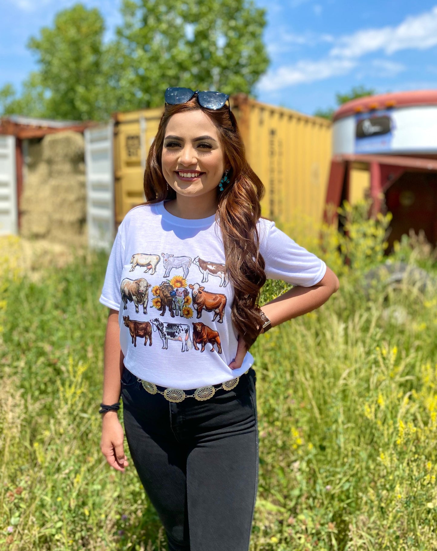 Sunflower Cow T-Shirt
