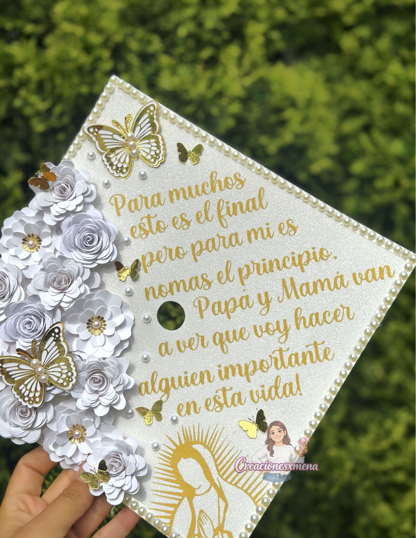 Virgin Mary Grad Cap