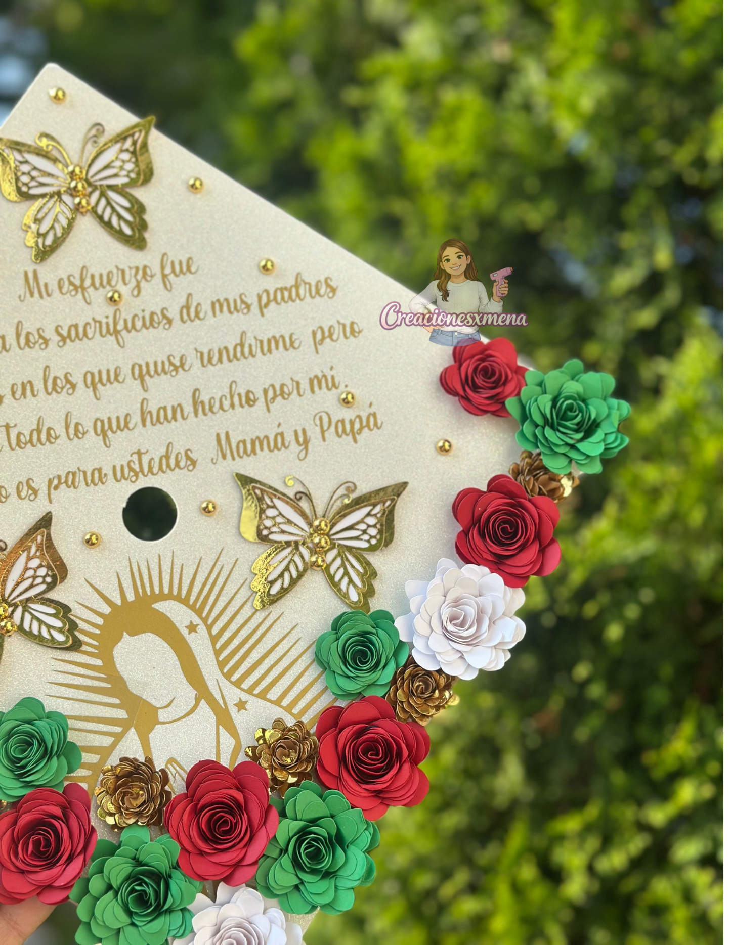 Virgin Mary Grad Cap