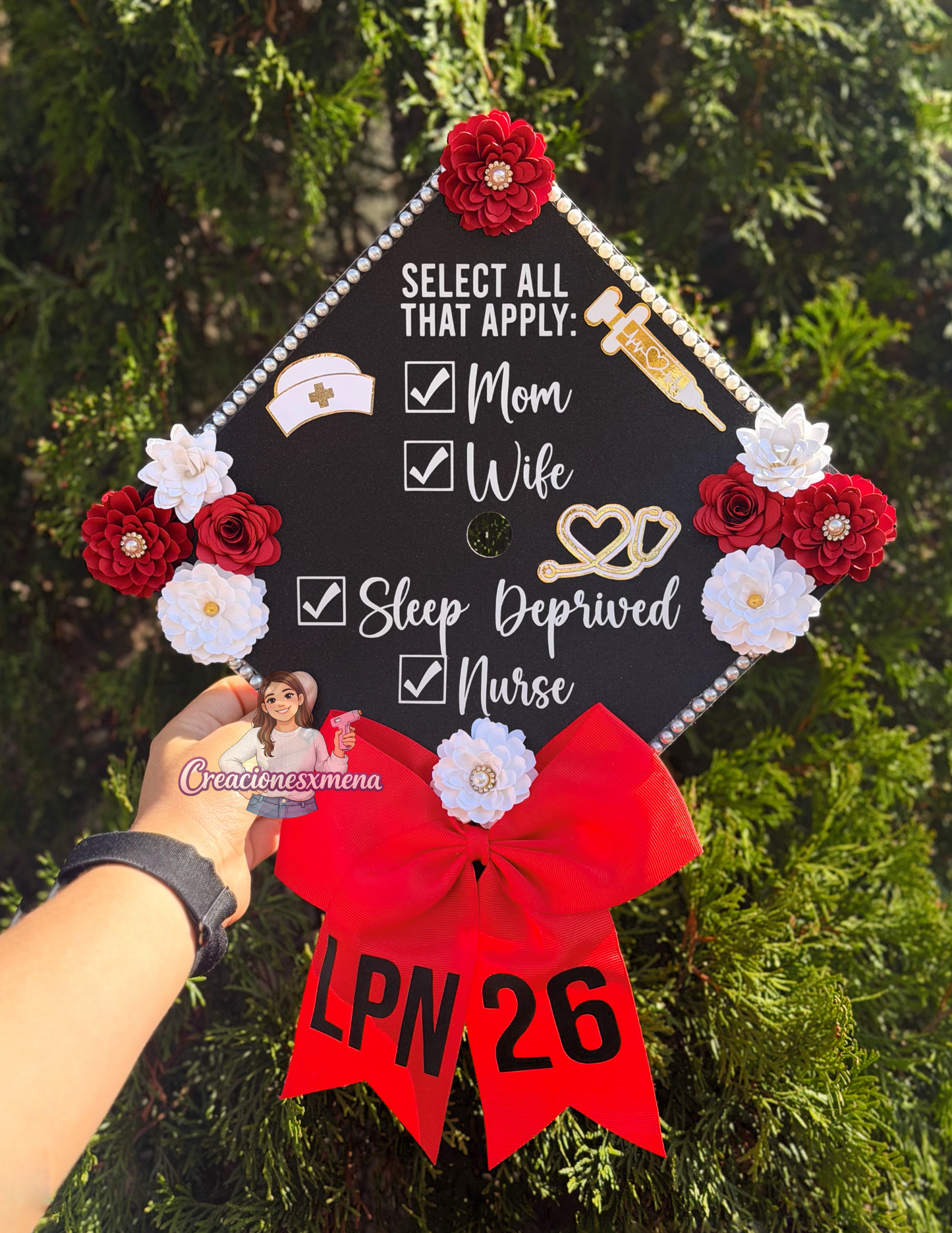 Nurse Grad Cap Topper