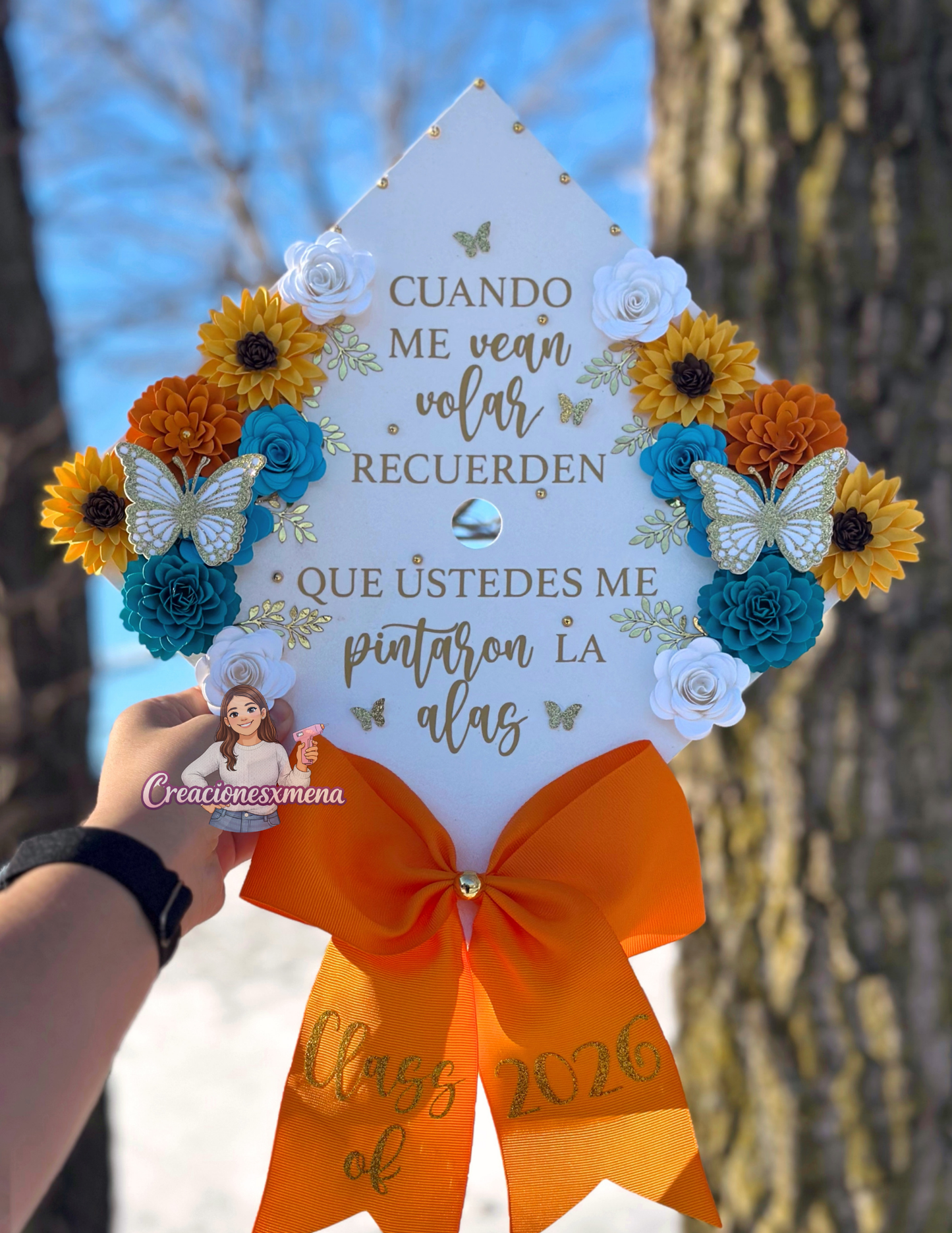 Sunflower Grad Cap Topper