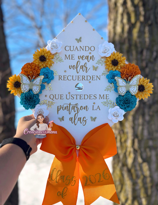 Sunflower Grad Cap Topper