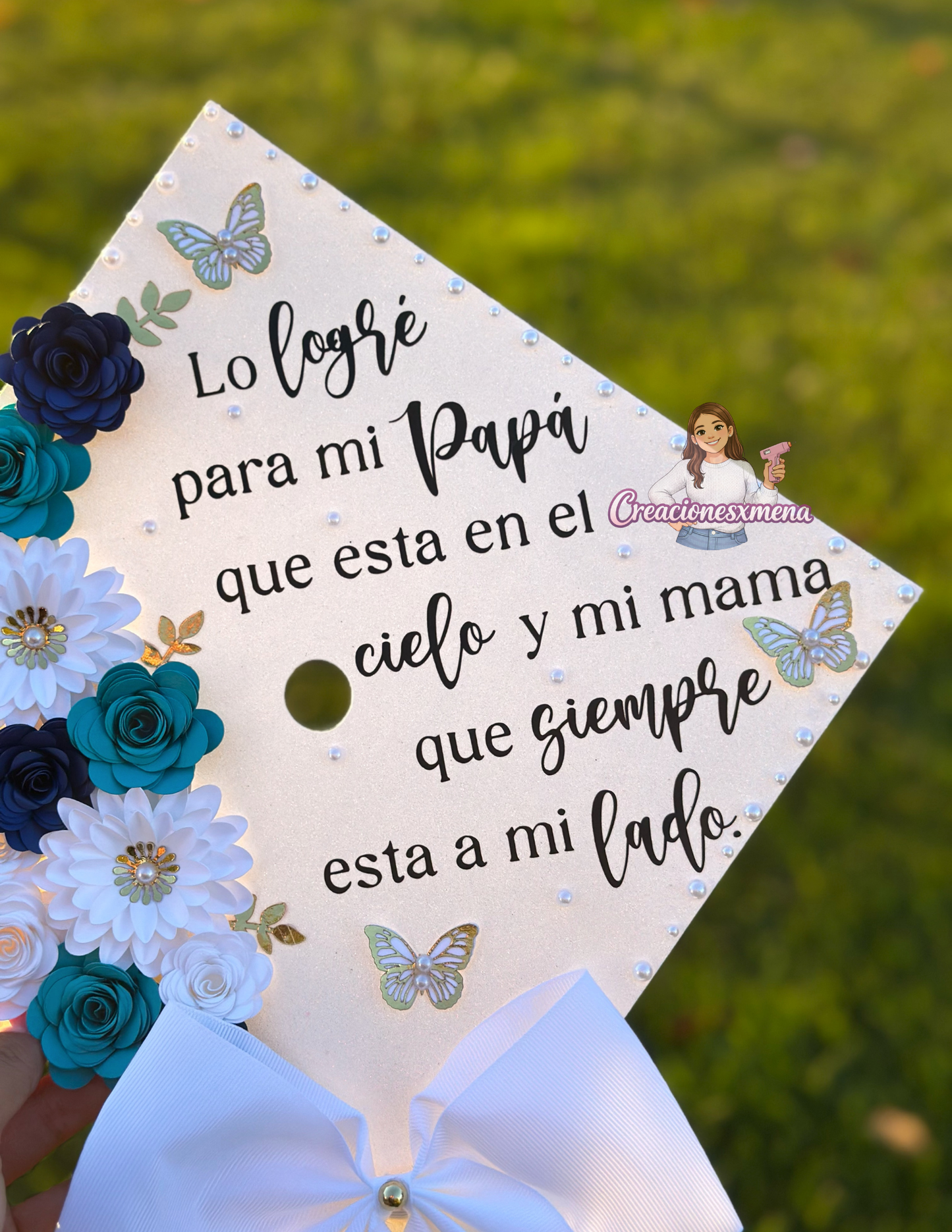 Blue Shades Grad Cap Topper