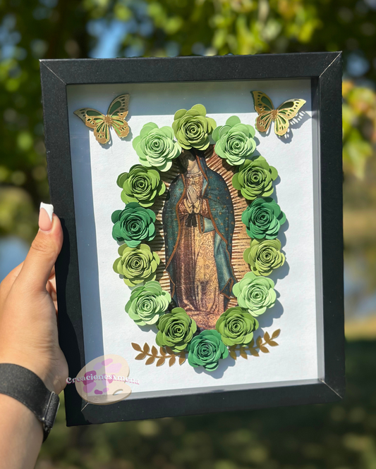 Green Shades Virgencita Shadow Box