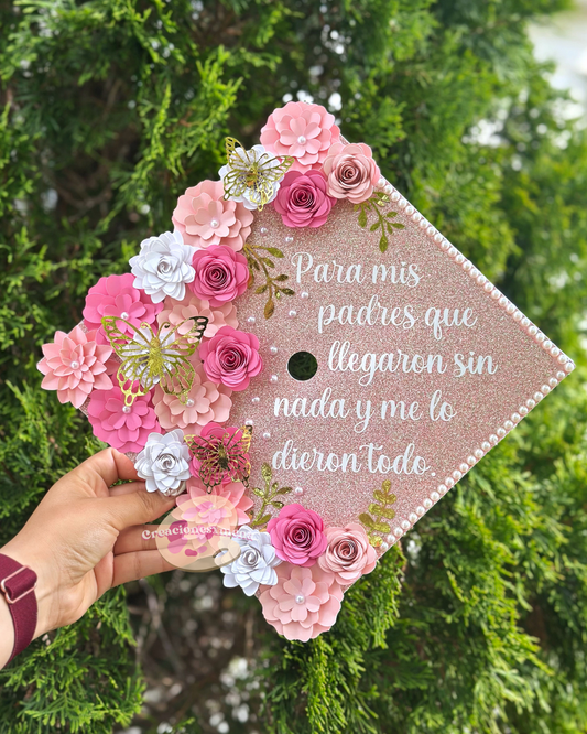 Pink Shades Grad Cap