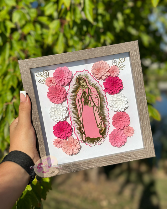 Pink Shades Virgencita Shadow Box