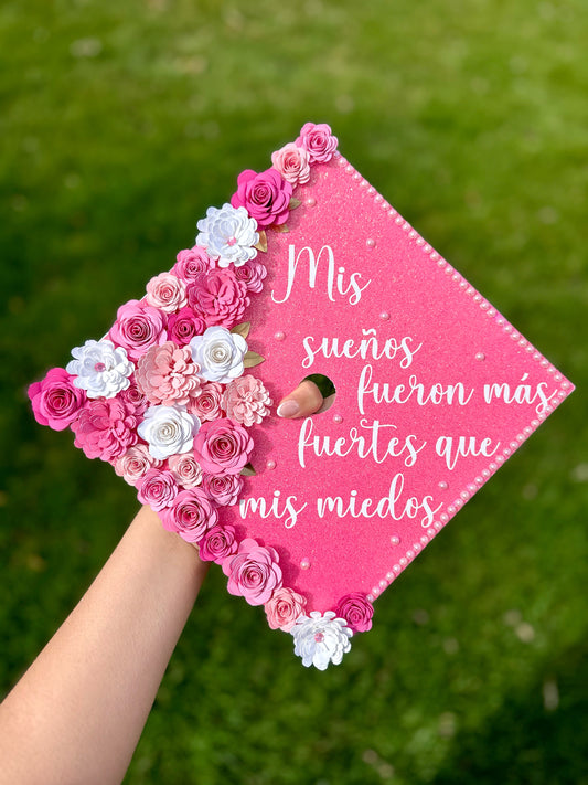 Pink Graduation Cap Topper