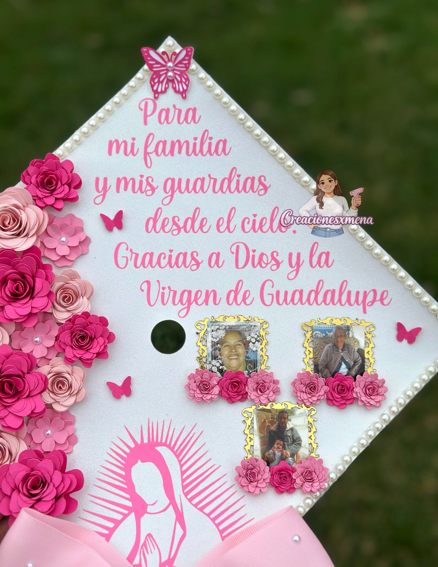 Virgin Mary Grad Cap Topper