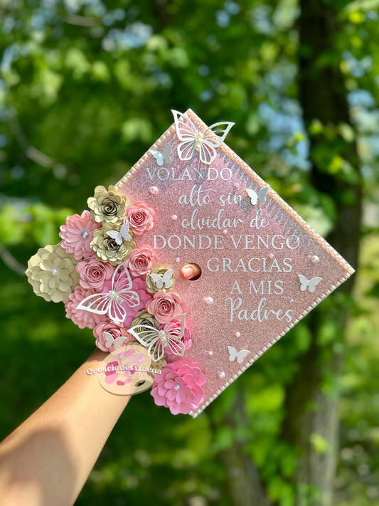 Pink Shades Grad Cap