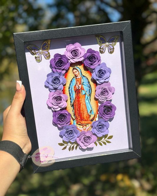 Purple Shades Virgencita Shadow Box