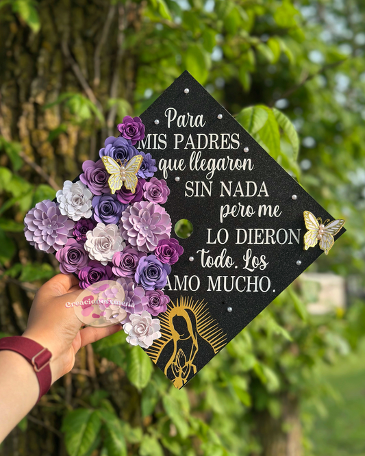 Virgin Mary Grad Cap Topper
