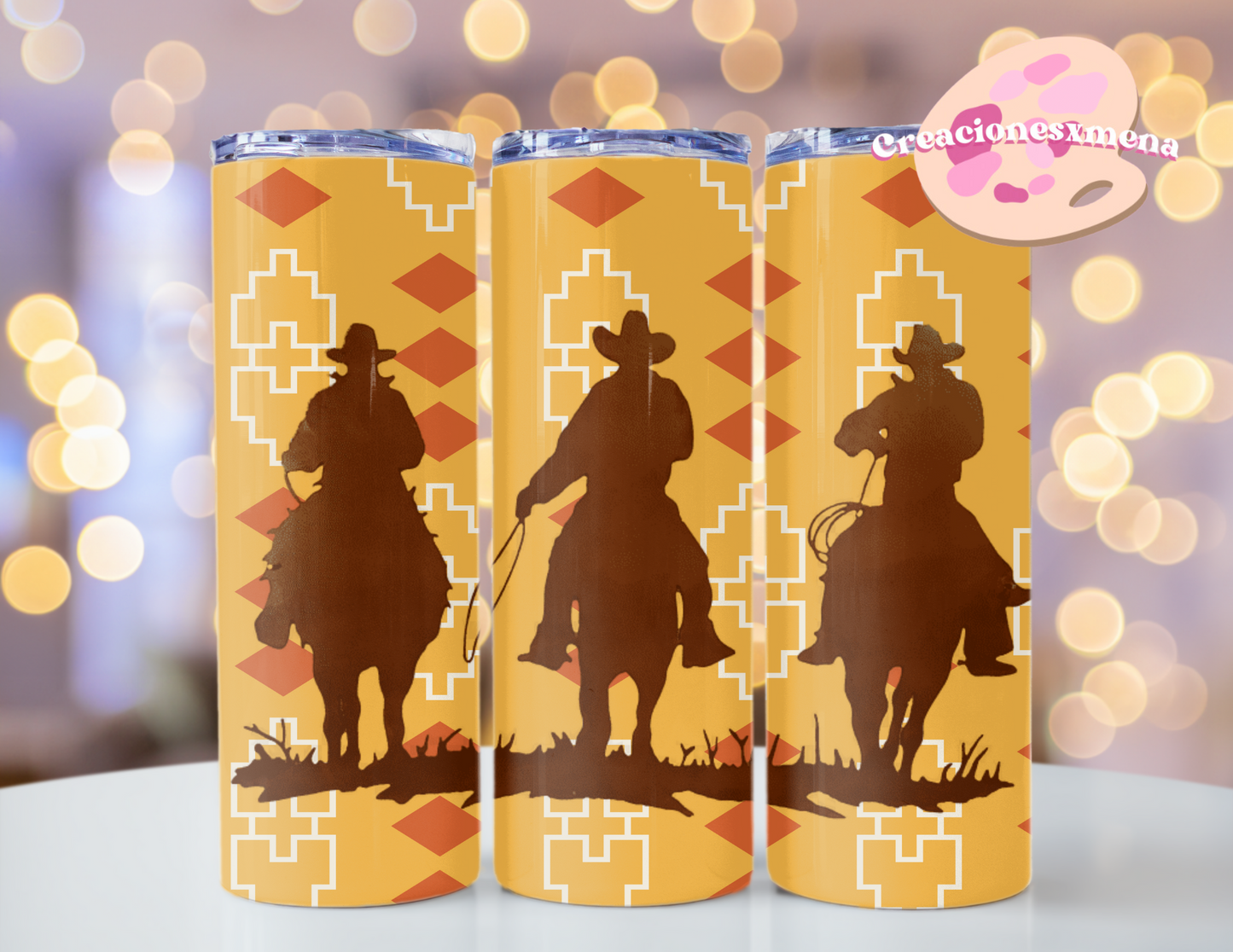 Cowboys Print Tumbler