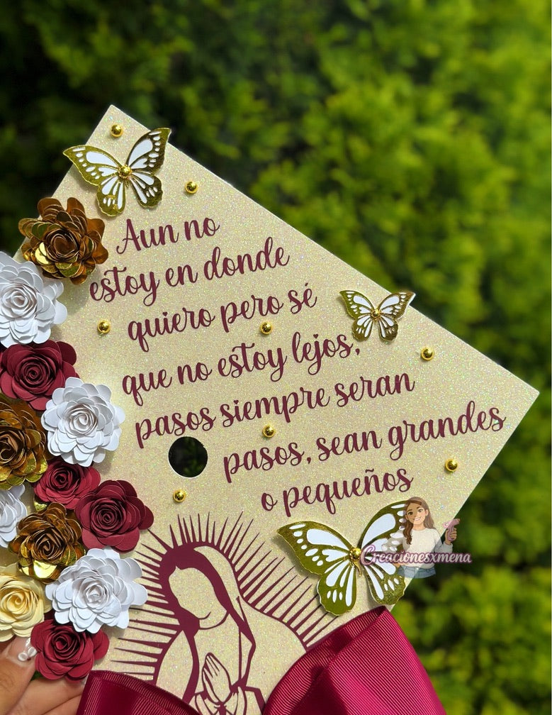 Virgin Mary Grad Cap Topper