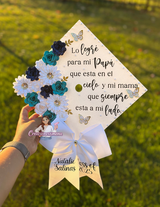Blue Shades Grad Cap Topper