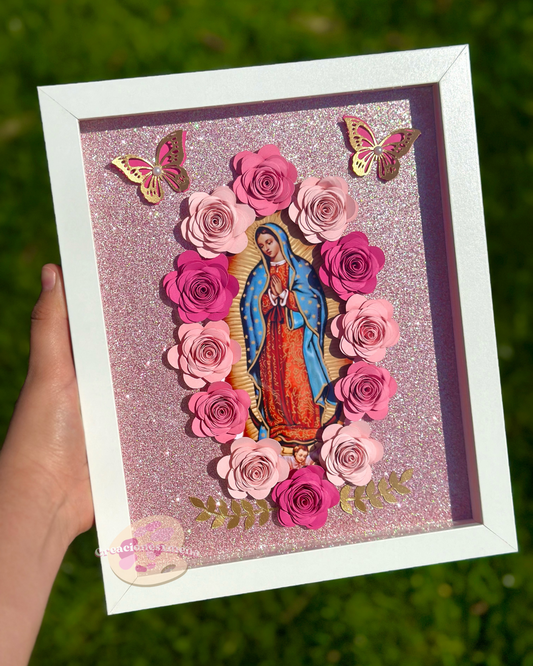 Pink Shades Virgencita Shadow Box