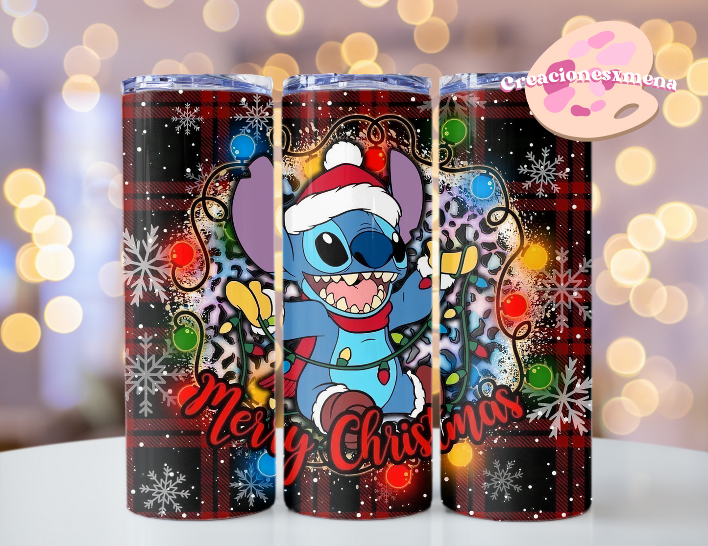 Merry Christmas Stitch Tumbler