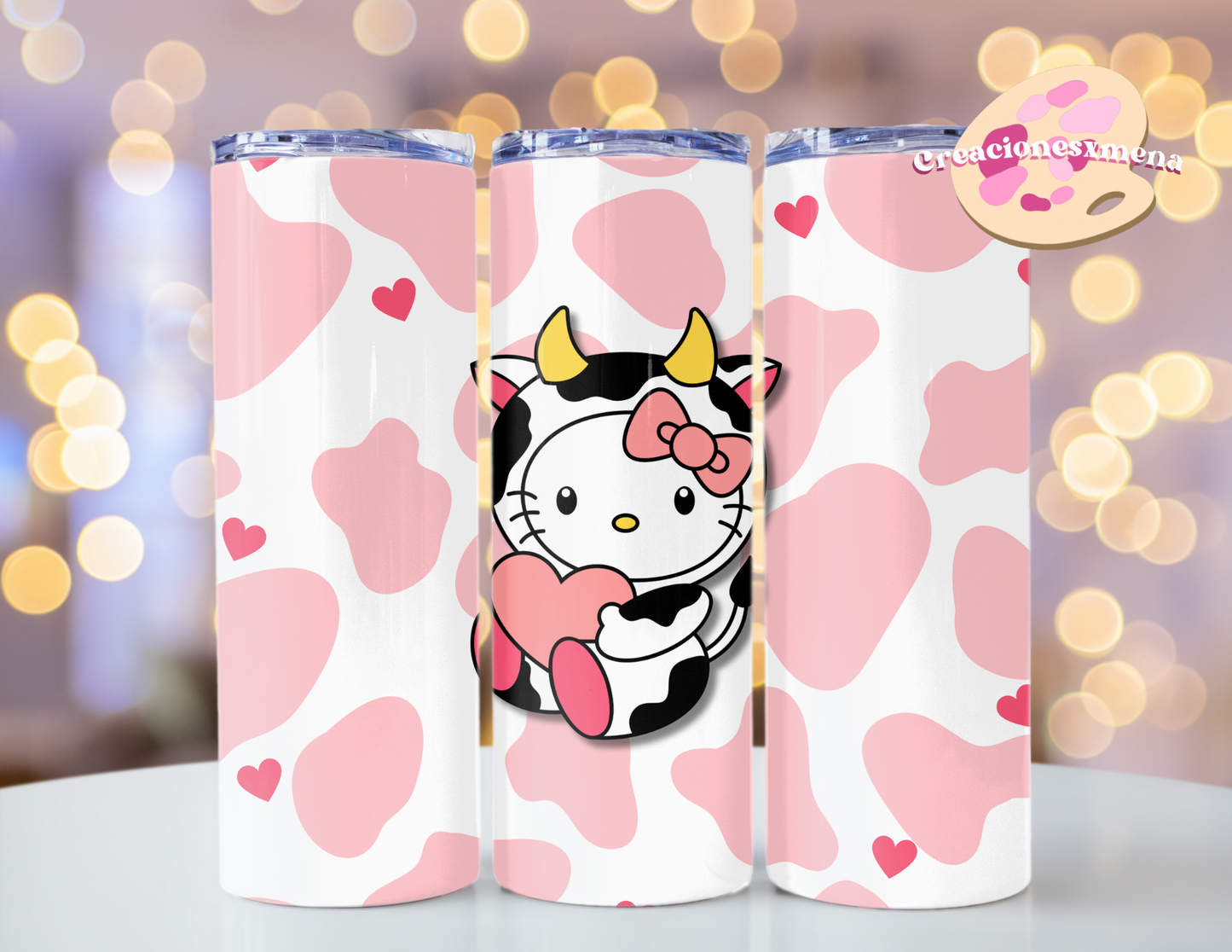 Pink Cow Tumbler