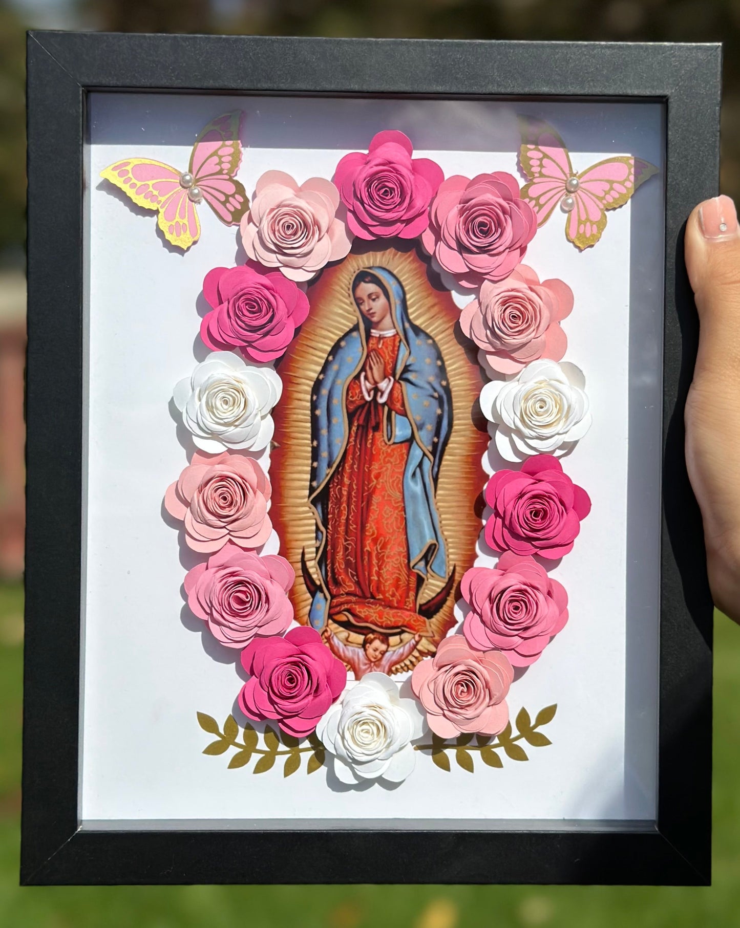 Pinks Virgencita Shadow Box