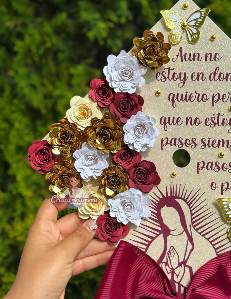 Virgin Mary Grad Cap Topper
