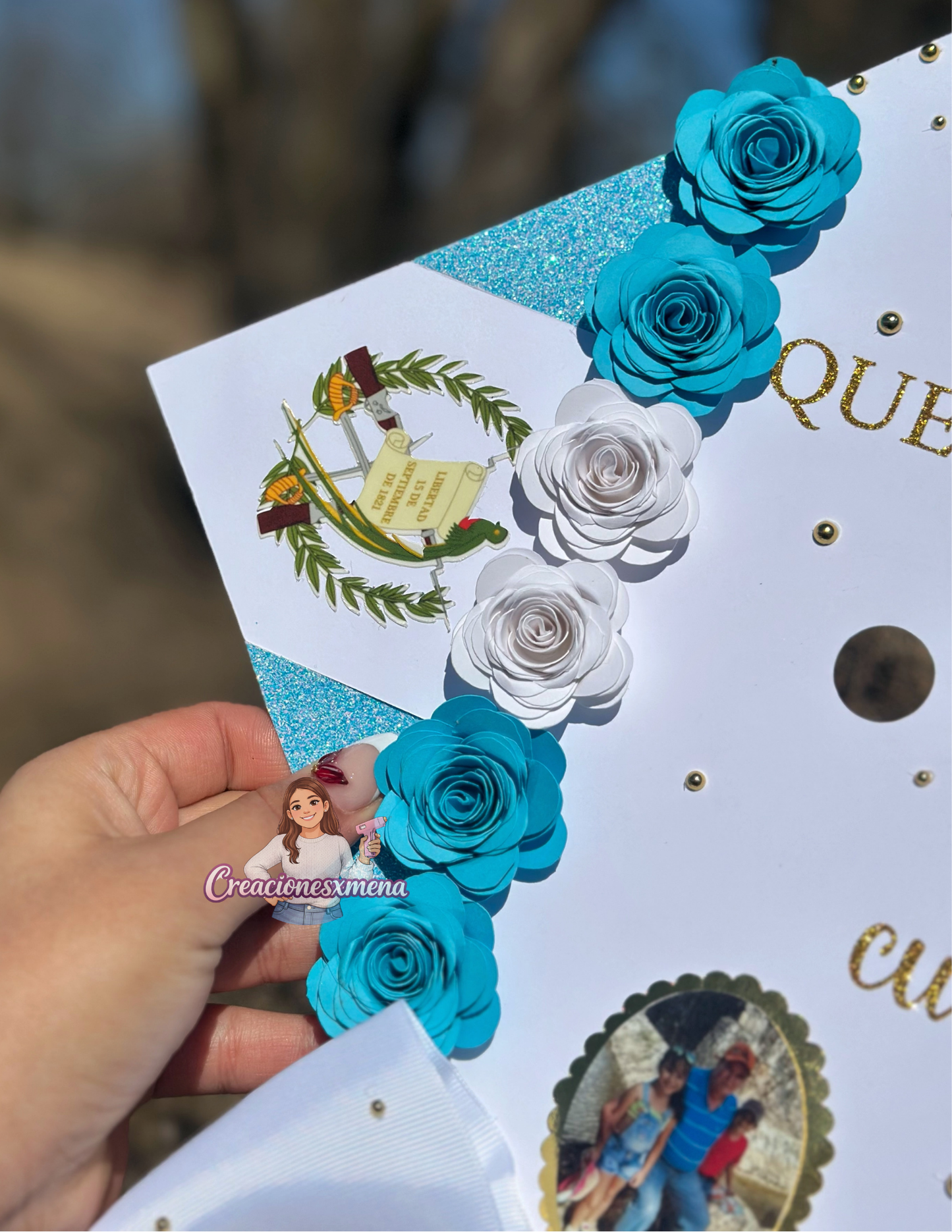 Guatemala Grad Cap Topper