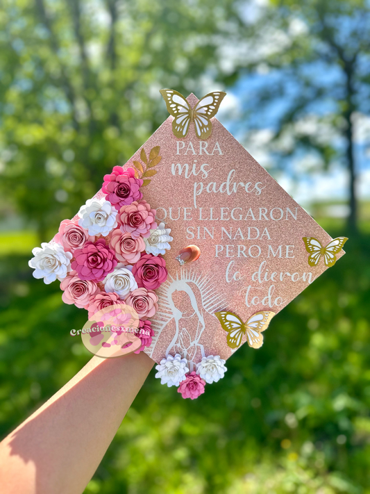 Pink Graduation Cap Topper
