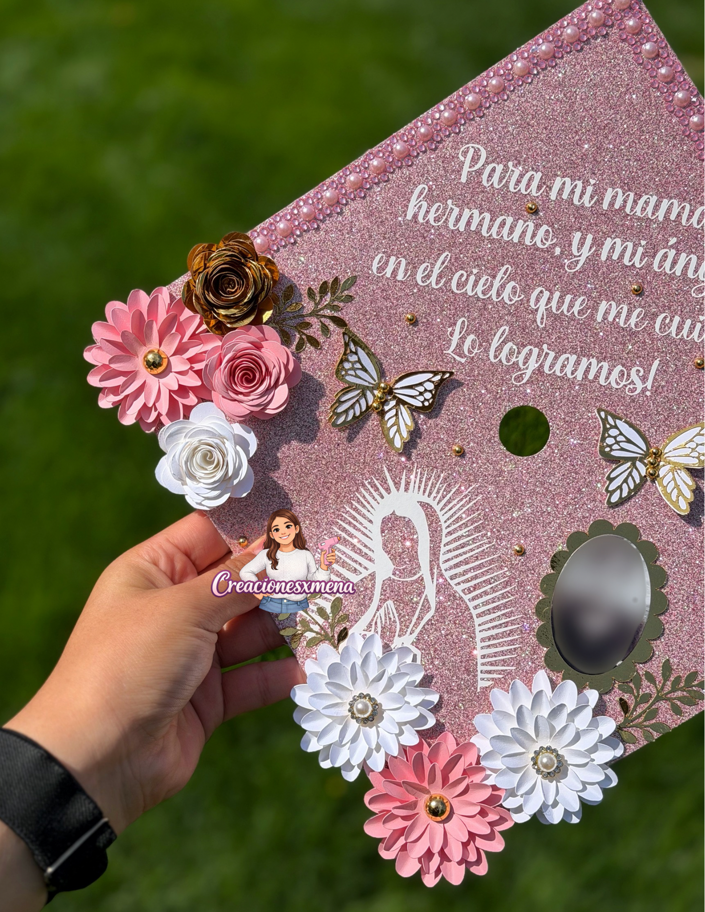 Virgin Mary Grad Cap