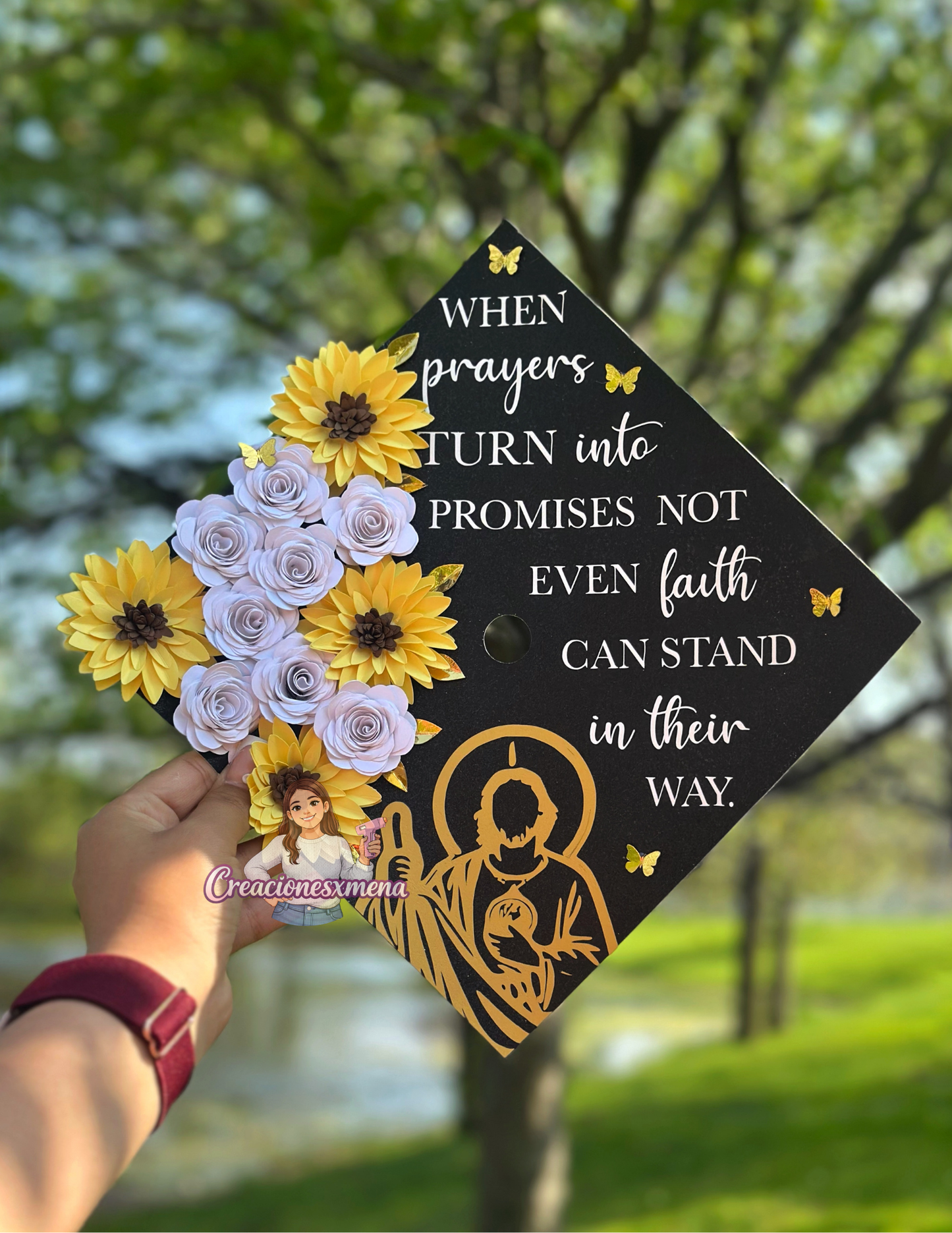 SunFlower Grad Cap Topper
