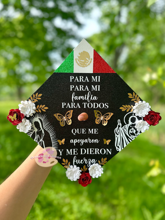 San Judas & Virgencita Grad Cap